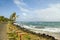 Caribbean Sea waterfront Sally Peach Beach Big Corn Island Nicaragua