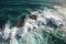 Caribbean sea wave view. Generate Ai