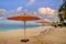 Caribbean Sun Loungers And Parasols