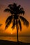 Caribbean sunset in Cuba
