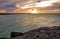 Caribbean Sunset At Lenny`s Bar And Grille In Cayo Coco, Cuba