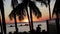 Caribbean Sunset silhouette 