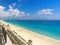 Caribbean waters off Cancun on the Gulf of Mexico.