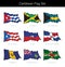 Caribbean Waving Flag Set