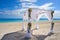 Caribbean wedding gazebo on the beach