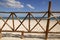 Caribbean wooden tropical fence on the beach