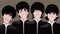 Caricature of the Beatles