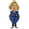 Caricature of Hillary Clinton, United States Democratic Presidential Candidate