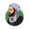 Caricature of Ibn Sina, Persian Muslim Polymath