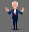 Caricature of Joe Biden, Democratic presidential candidate in the 2020 United States presidential election.