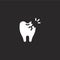 caries icon. Filled caries icon for website design and mobile, app development. caries icon from filled dental collection isolated