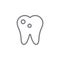 Caries outline icon. Elements of smoking activities illustration icon. Signs and symbols can be used for web, logo, mobile app, UI