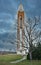 Carillon Bell Tower with Christmas Lights at Twilight, HDR