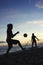 Carioca Brazilians Playing Altinho Futebol Beach Football