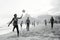 Carioca Brazilians Playing Altinho Futebol Beach Soccer Football