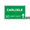CARLISLE road sign isolated on white