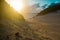 Carlo Sandblow in Rainbow Beach, Queensland. Australia is a continent located in the south part of the earth In summer time, inter