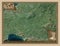 Carmarthenshire, Wales - Great Britain. Low-res satellite. Label