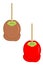 Carmel and candy apples