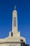 Carmel - Circa February 2017: The Angel Moroni Stands atop the Indianapolis Indiana Mormon Temple I