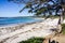 Carmel State Beach on a sunny clear day, Carmel-by-the-sea, Monterey Peninsula, California