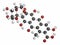 Carminic acid pigment molecule. Occurs naturally in cochineal (scale insect). Atoms are represented as spheres with conventional