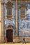 Carmo Church Lateral facade. Blue tiles. Porto. Portugal