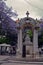 Carmo. Park in Lisbon Portugal. Blossom Jacaranda