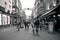Carnaby street, London. Sepia picture