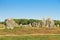 Carnac megalithic site in Brittany, France