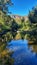 Carnarvon Gorge water reflections mountain cliffs nature Blue sky