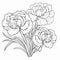 Carnation Garden: Ottoman-inspired Coloring Pages For Adults