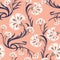 Carnations seamless pattern