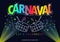 Carnaval Title With Colorful Party