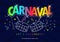 Carnaval Title With Colorful Party Elements