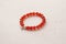 Carnelian bracelet. Bracelet made of stones on hand from natural stone Carnelian. Bracelet made of natural stones. Handmade