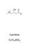 Carnitine chemical formula and skeletal structure