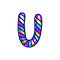 Carnival candy cane font