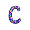 Carnival candy cane font