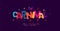 Carnival colorful alphabet, playful letters, funny festival font for bright fiesta logo, mexican headline, birthday and
