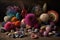 carnival of colors and textures among beachcombing treasures