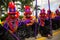 Carnival in the Dominican Republic, men in strange costumes