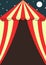 Carnival and festival tent blank flyer or poster