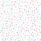 Carnival festive colorful confetti on white background. Element birthday holiday pattern