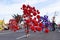 Carnival groups and costumed characters, parade through the streets of the city of Santa Cruz de Tenerife