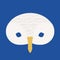 Carnival mask of arctic animals cartoon gull