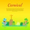 Carnival or Masquerade Brazil Banner Template