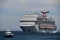 Carnival Panorama cruise ship tendered at Cabo San Lucas in Mexico