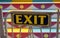 Carnival Ride Exit Sign