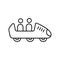 carnival ride   Line Style vector icon which can easily modify or edit